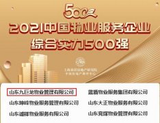 喜报！九巨龙物业荣获“中国物业
